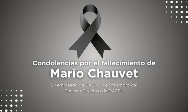 Condolencias por el fallecimiento de Mario Chauvet